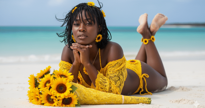 Lying down abdomen and crossed legs bent